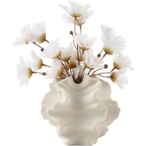 Ceramic Vase, 1 Set Modern Art Ceramic Vase, Boho Decor Donut Centerpiece Vase for Coffee Table Office Bookshelf Living Room Decor