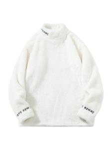 Men's Letter Embroidery Sweatshirt, Loose Casual Long Sleeve Round Neck Pullover for Fall & Winter, Men's Clothes for Daily Wear