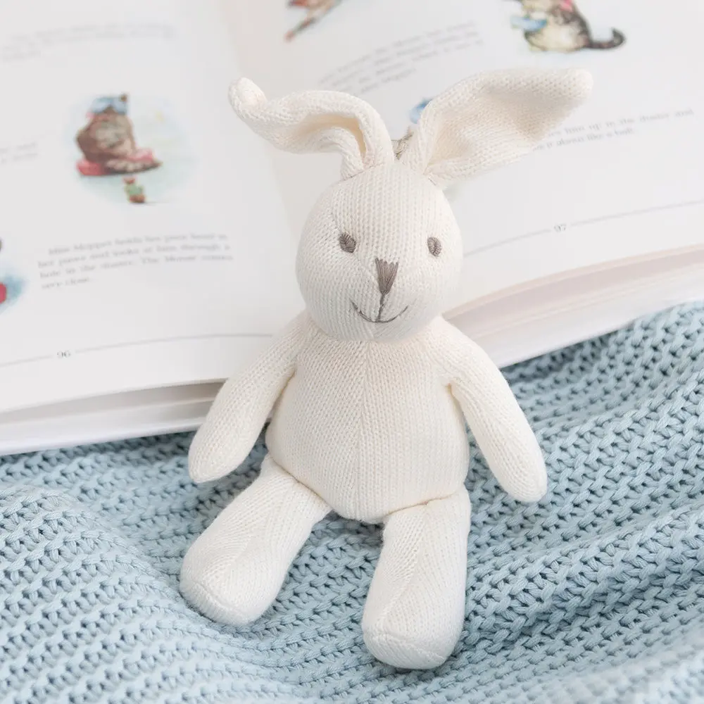Bramble Bunny -  Organic Cotton Bunny Baby Rattle