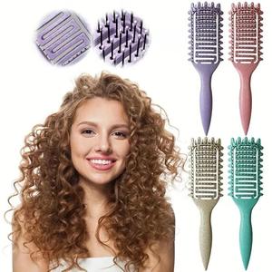 Anti-static Hair Comb, 1 Count Scalp Massage Comb, Curly Hair Detangling & Styling Tool, Heatless Hairdressing Comb for Women & Men, Hair Styling Combs