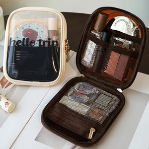 Portable Large Capacity Makeup Bag, 1 Count Multi-functional Makeup Storage Bag, Zipper Makeup Organizer Pouch, Cosmetic Storage Bag for Travel, Skincare Bag