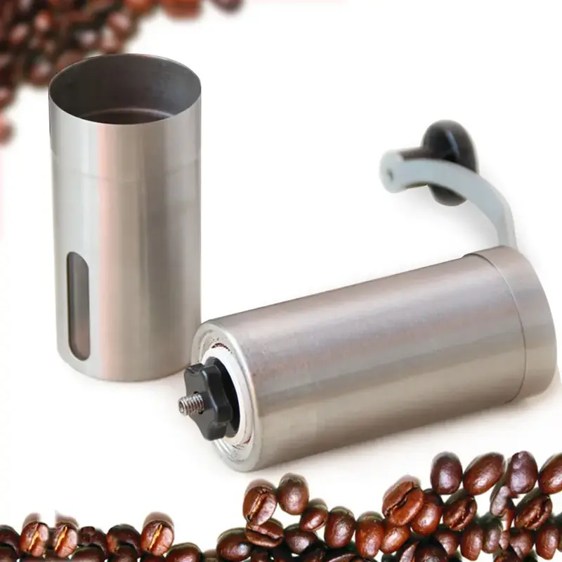 Steel Coffee Grinder Manual Portable Travel Camping Coffee Bean Grinder 6