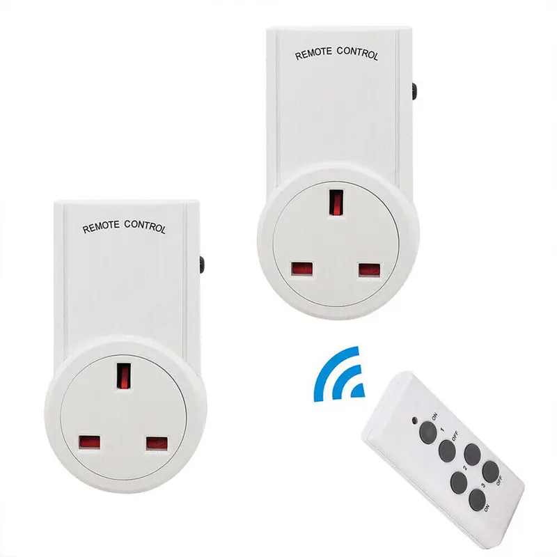 1-5 Remote Control Sockets Wireless Switch Home Mains Power Outlet Pack UK Plug 4
