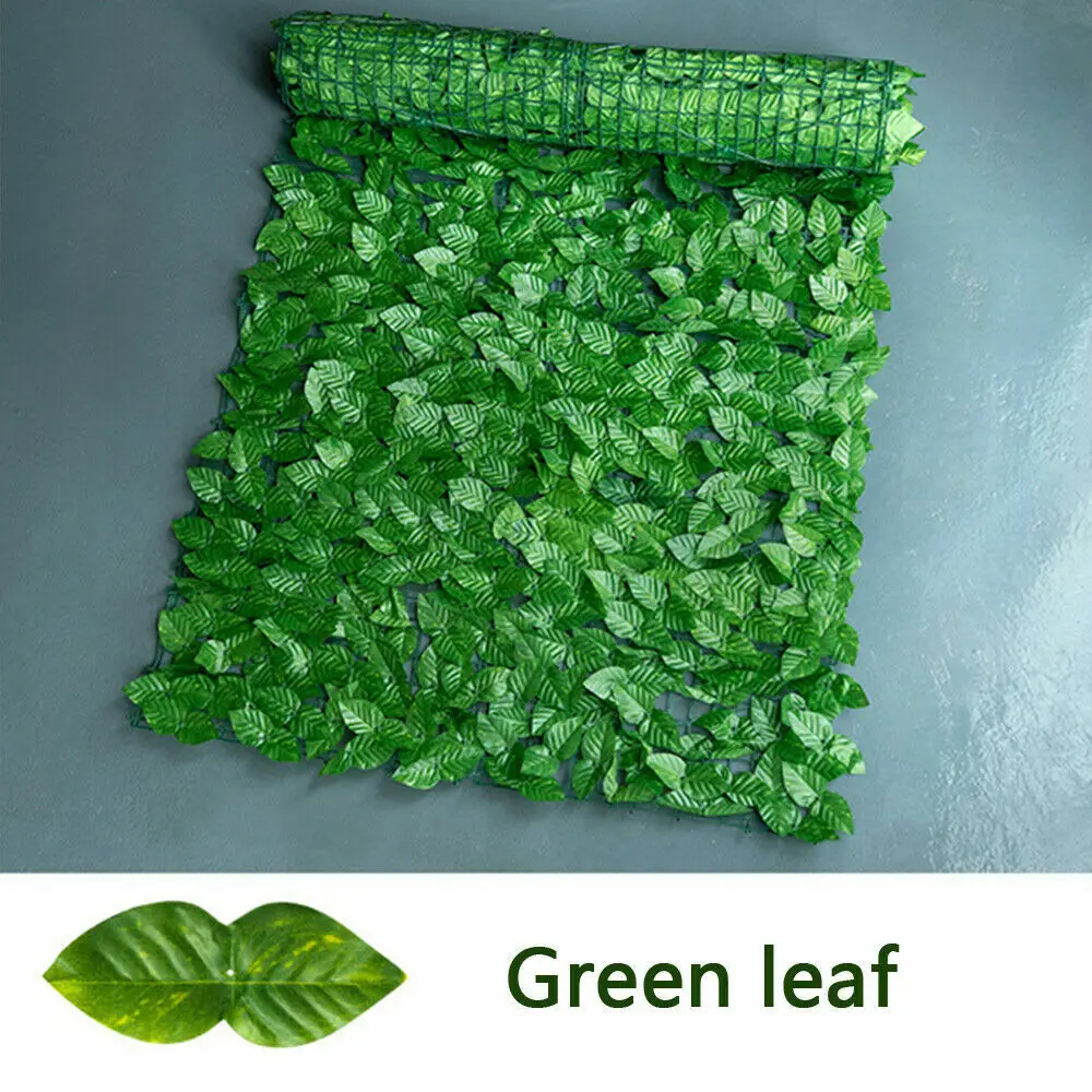 Artificial Hedge Fence Panel with Ivy Leaves, Outdoor Privacy Screen for Garden and Balcony, Durable, Natural-Looking, Easy Installation