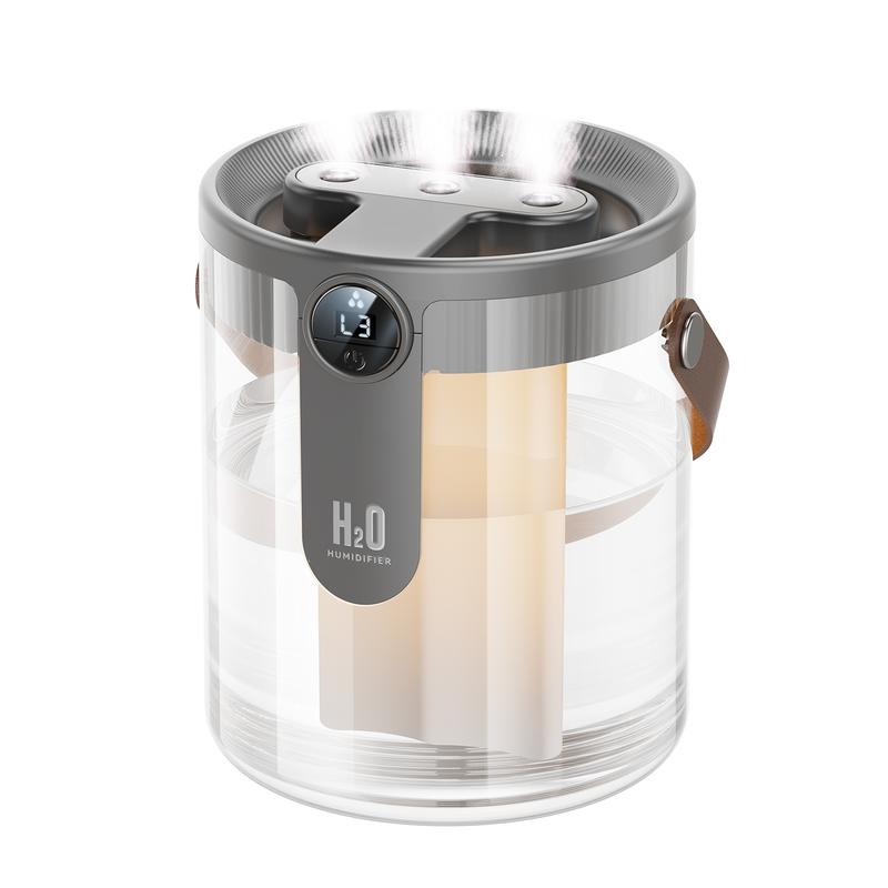 Smart Humidifiers for Bedroom, Rechargeable Top Fill Humidifier with ...