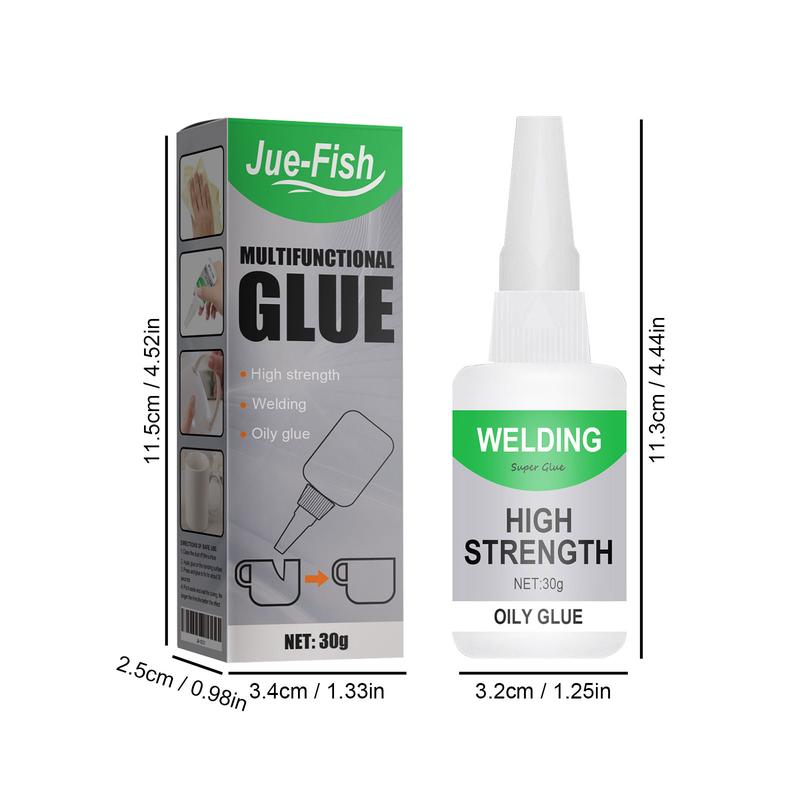 Product Introduction of Jue-Fish Multi-Functional Ceramic Waterproof Transparent Glue, Glass Wood Special Quick-Drying Glue Universal Glue 1