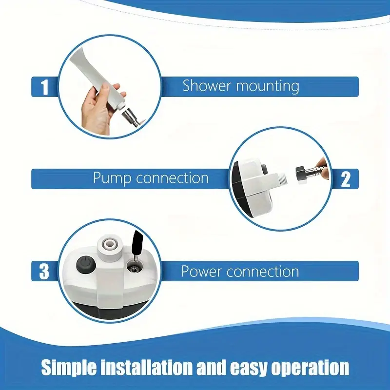 ANIELGARD   Travel & Camping Portable Handheld Shower with Water Filtration System, Perfect for RV, Home Travel, Garden Use - 4-5 Liter/min Water Flow, a Must-Have for Trips 7