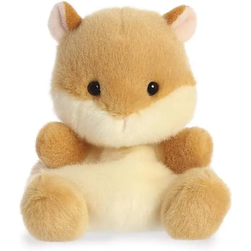 Aurora Palm Pals, Happy The Hamster Soft Toy, 33484, 5 inches, Beige