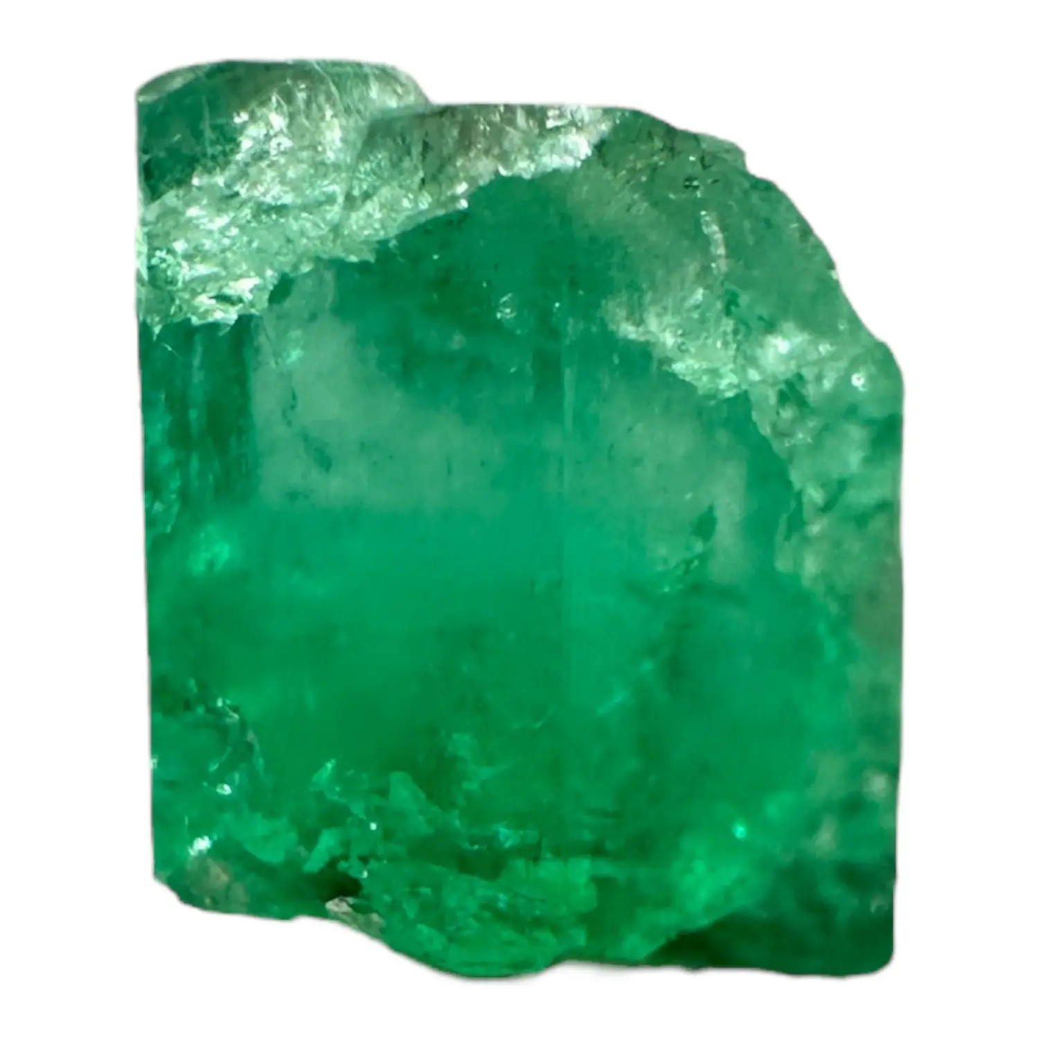 Raw Emerald Crystal from Colombia, Natural Green Emerald Rough, Uncut Collector Crystal, Colombian Emerald Mineral, 2.5 Carat Emerald