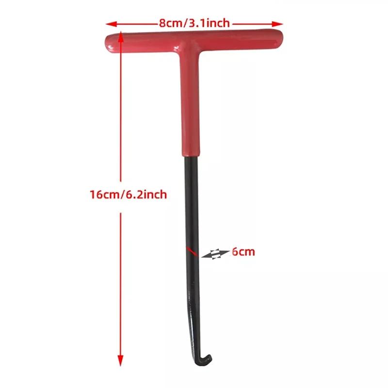 1/2 PCS Exhaust Spring Puller Tool Motorcycle Exhaust Spring Hooks, T Handle Hooks Snowmobile Spring Puller Removal Tool 5