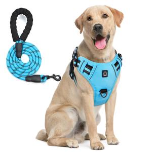 Adjustable Pet Harness & Leash Kit, 1 Set Reflective No Pull Vest Harness With Handle, Pet Supplies For Small To Large Dogs