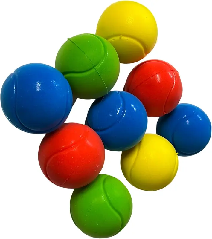 E-Deals 70mm Soft Foam Tennis Balls - Pack of 9 - Assorted Colours - Lots of fun for summer holidays - Indoor and Outdoor Play 7