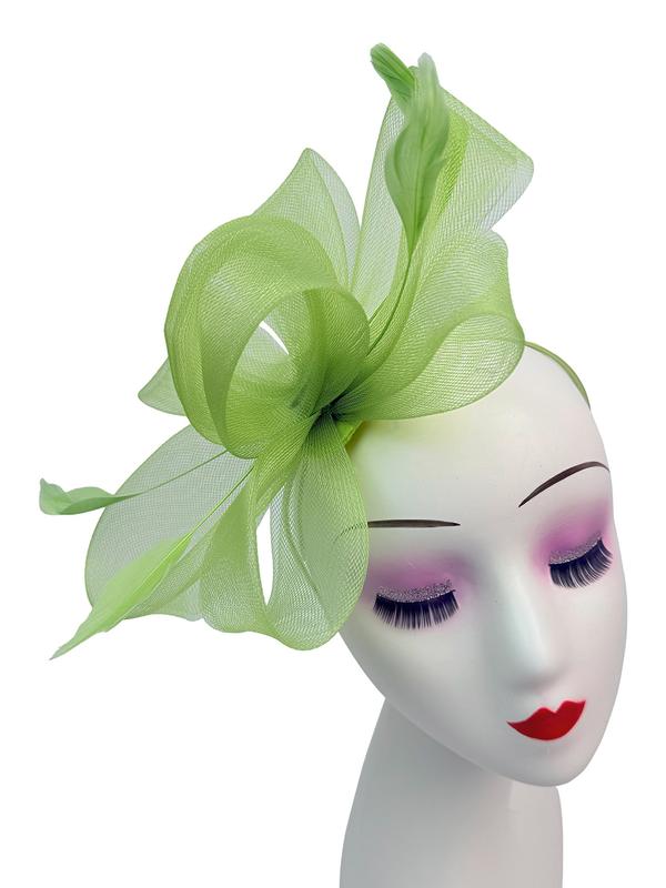 Women's Fascinator Hat Headband & Concord Clip with Feather Flower Wedding Races Royal Ascot Derby UK Fast Shipping Hatinator 2