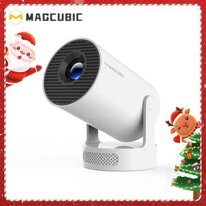 Magcubic Hy300pro+ 290 Ansi Android 14 Portable Projector, 0.9:1 Short Projection, 1280x720p, WiFi 6, Bluetooth-compatible 5.4, Wall Mounted