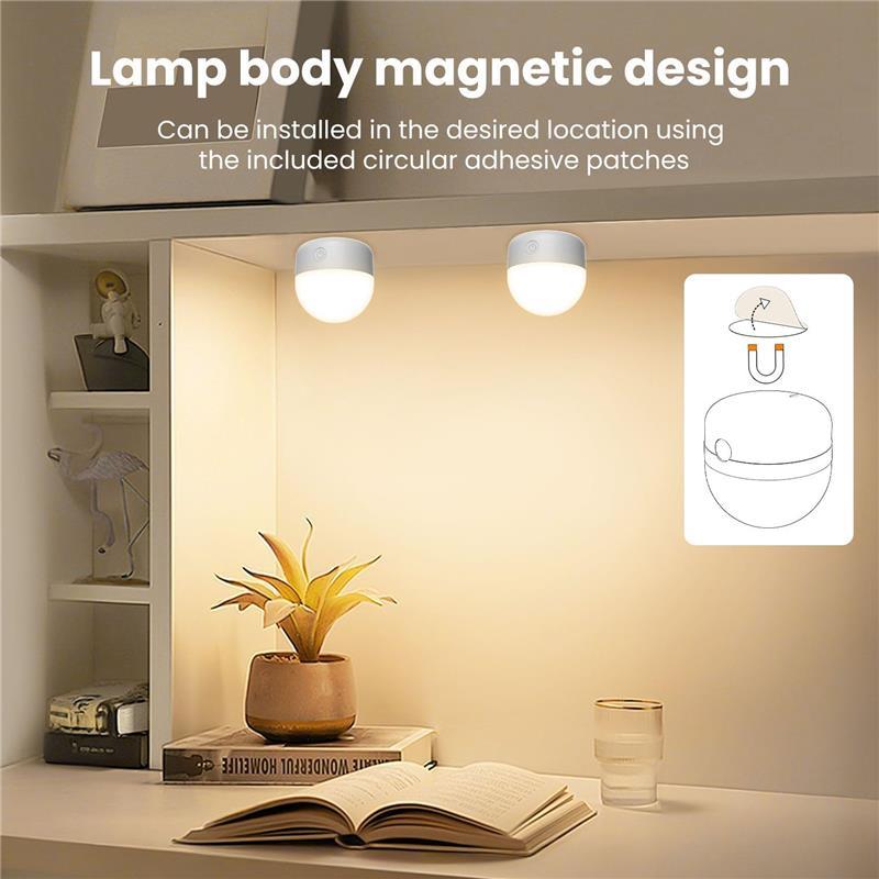 USB Rechargeable Light Bulb with Remote Control Timer and 3 Color Temperatures, 5W Dimmable Battery Powered LED Bulb 5