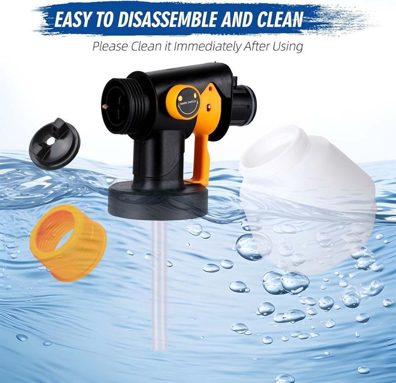2x Battery 21V Cordless Paint Sprayer Electric Spray Gun Coating Airbrush 1000ML  UK 7