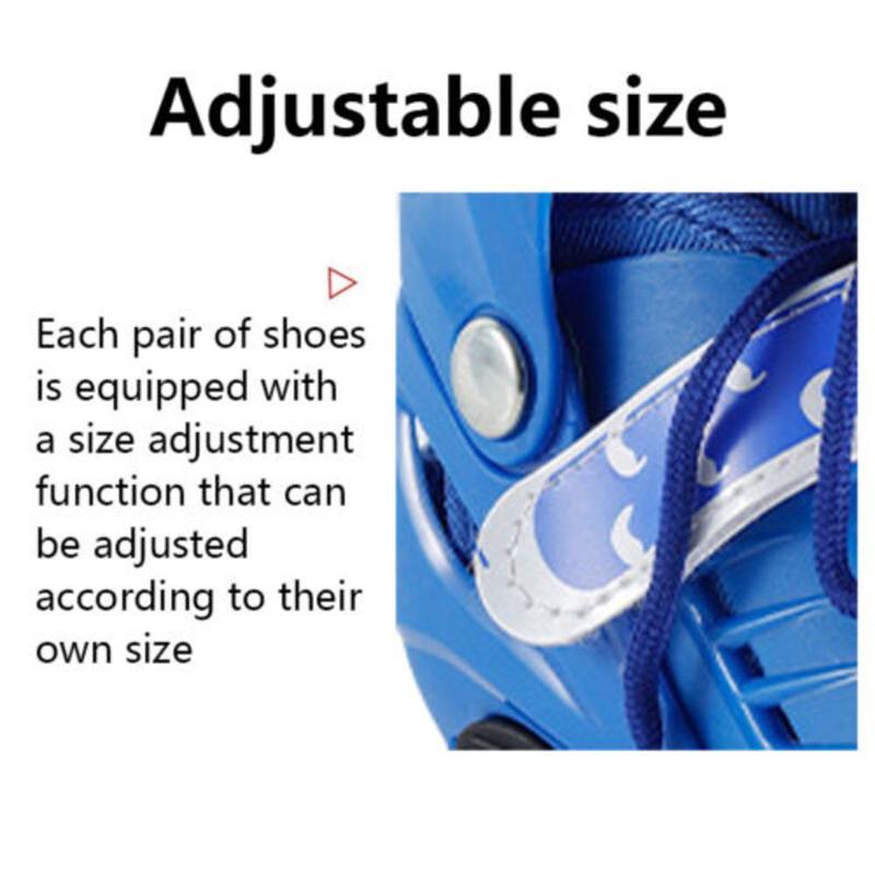 Children’s Adjustable Quad Roller Skates – 4-Wheel Double-Row Skates for Boys & Girls, Fun and Safe Outdoor Boots 4