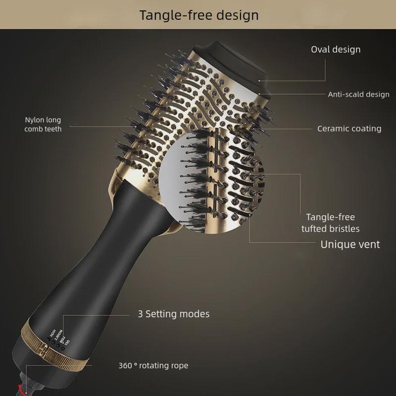 Household integrated hair dryer, hot air brush, dual-purpose multifunctional hair dryer, gift for women, Mother's Day gift 0