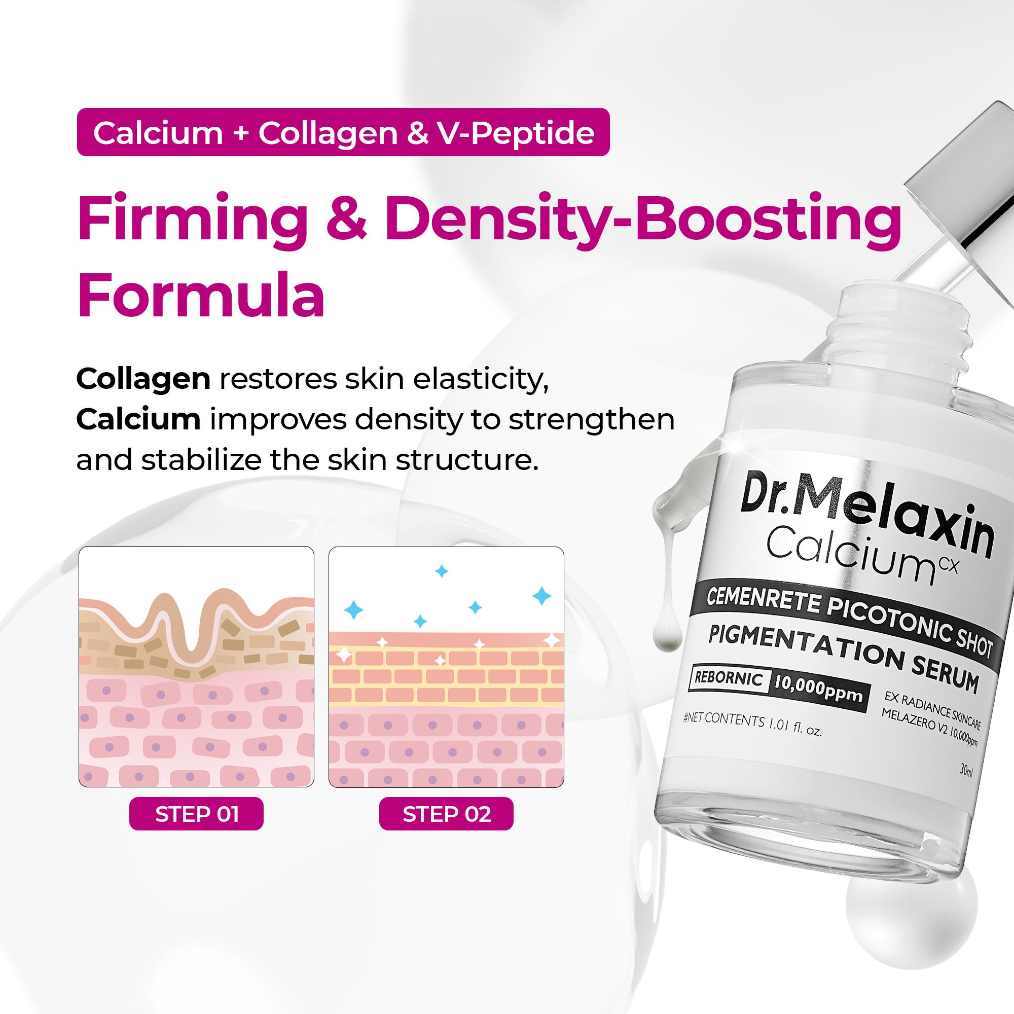 [Dr.Melaxin Official] Signature 5-Step Collagen & Calcium Firming Skincare Set | Plumping, Elasticity & Hydration