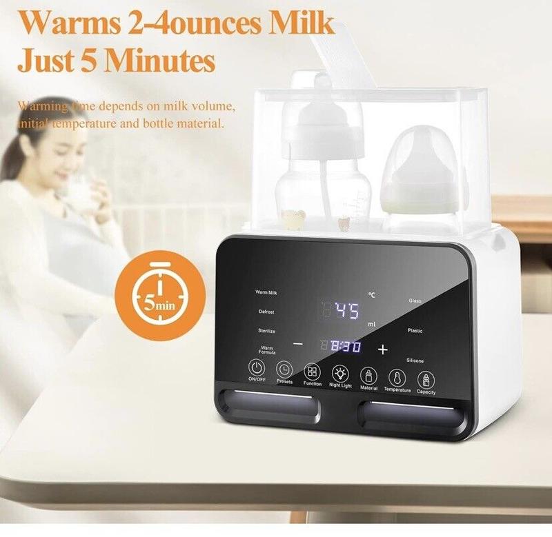 Baby Bottle Warmer Steriliser Fast Milk Warmer with LCD Display and Timer 5