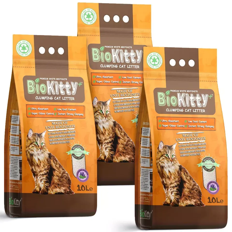Premium Cat Litter Super Clumping Ultra Absorbent Kitten Hygiene Lavender 30L