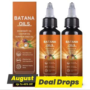 Natural Pure Batana Oil, Rosemary Hair Strengthening Oil for Dry & Damaged Hair, Strengthens Hair, Thicker Stronger Hair, Moisturizing Haircare Scalp Care Product for Men & Women, Hair Care Supplement, Biotin Rosemary