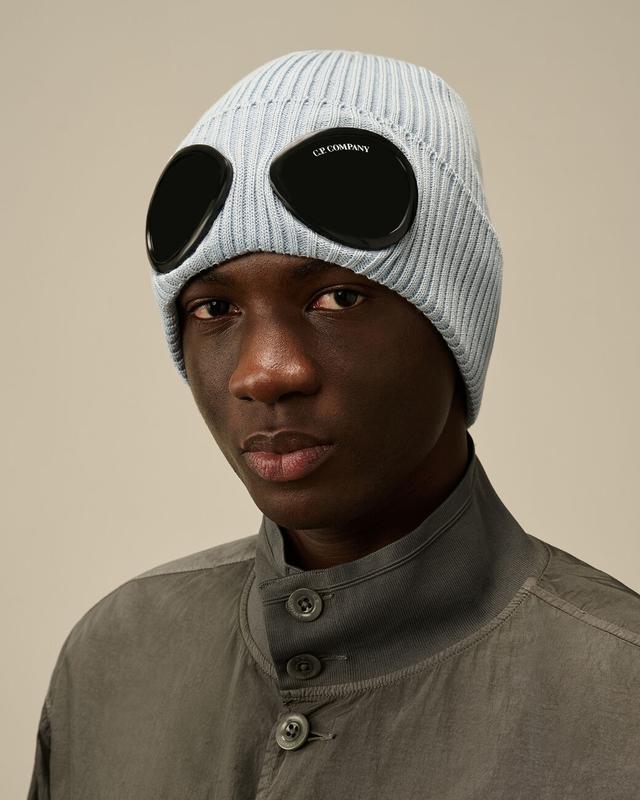C.P. Company Beanie with Goggle Design – Soft Cotton, Unisex Fit 4