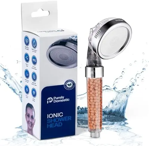 LUX Filter Shower Head High Pressure with Ionic Beads Handheld Filter for Low Pressure 4