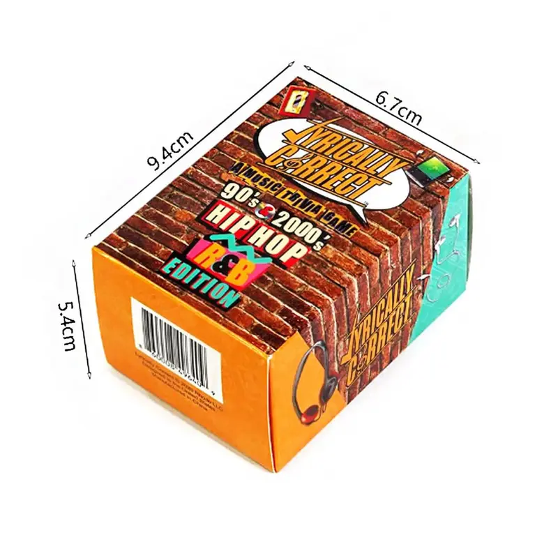 Lyrically Correct 90's &2000's Hip Hop& R&B Music Trivia Card Game for Friends+ card  catching  game pilescard  game board  games 8