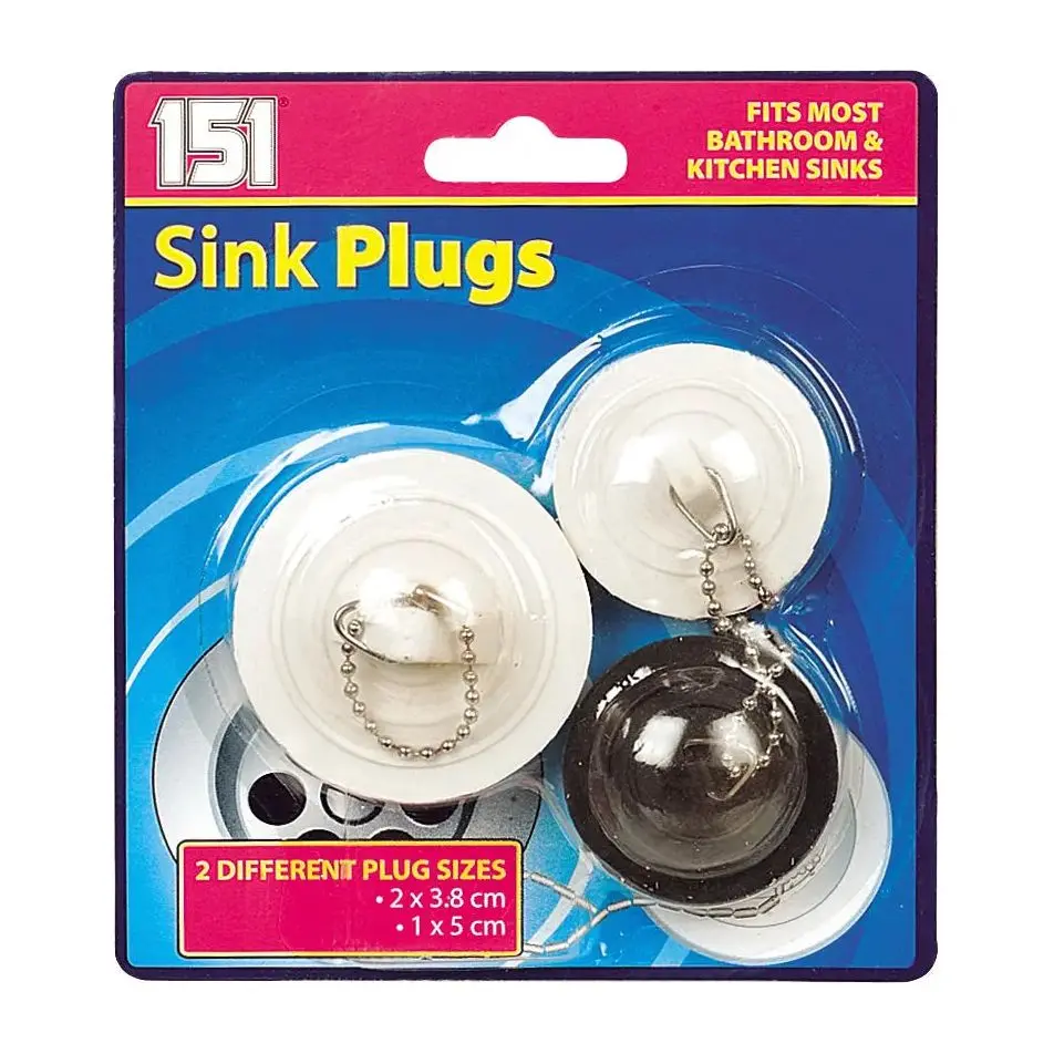 Sink Plugs 3pk
