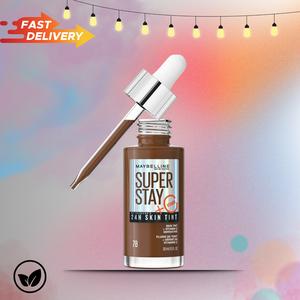 Maybelline Super Stay up to 24H Skin Tint Foundation + Vitamin C Concealer Coverage Makeup Brightening Flawless Sensitive Aluminium Calcium Cleansing Lightweight
