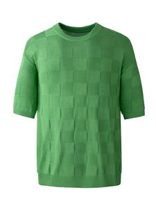 Men's Regular Fit Plaid Print Short Sleeve Tee, Casual Comfy Round Neck T-shirt for Summer, Fashion Men's Top for Daily Wear