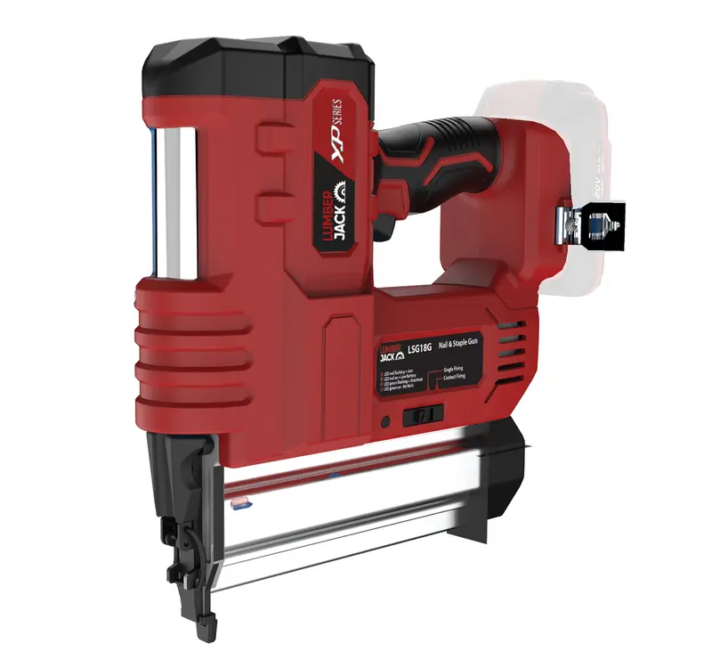 Lumberjack 20V XP Series Cordless Nail & Staple Gun Kit – Includes 2.0Ah Battery, Fast Charger & Carry Case | Ideal for Woodworking, DIY Projects, Upholstery, and Home Repairs | Compact, Powerful, and Easy to Use 1