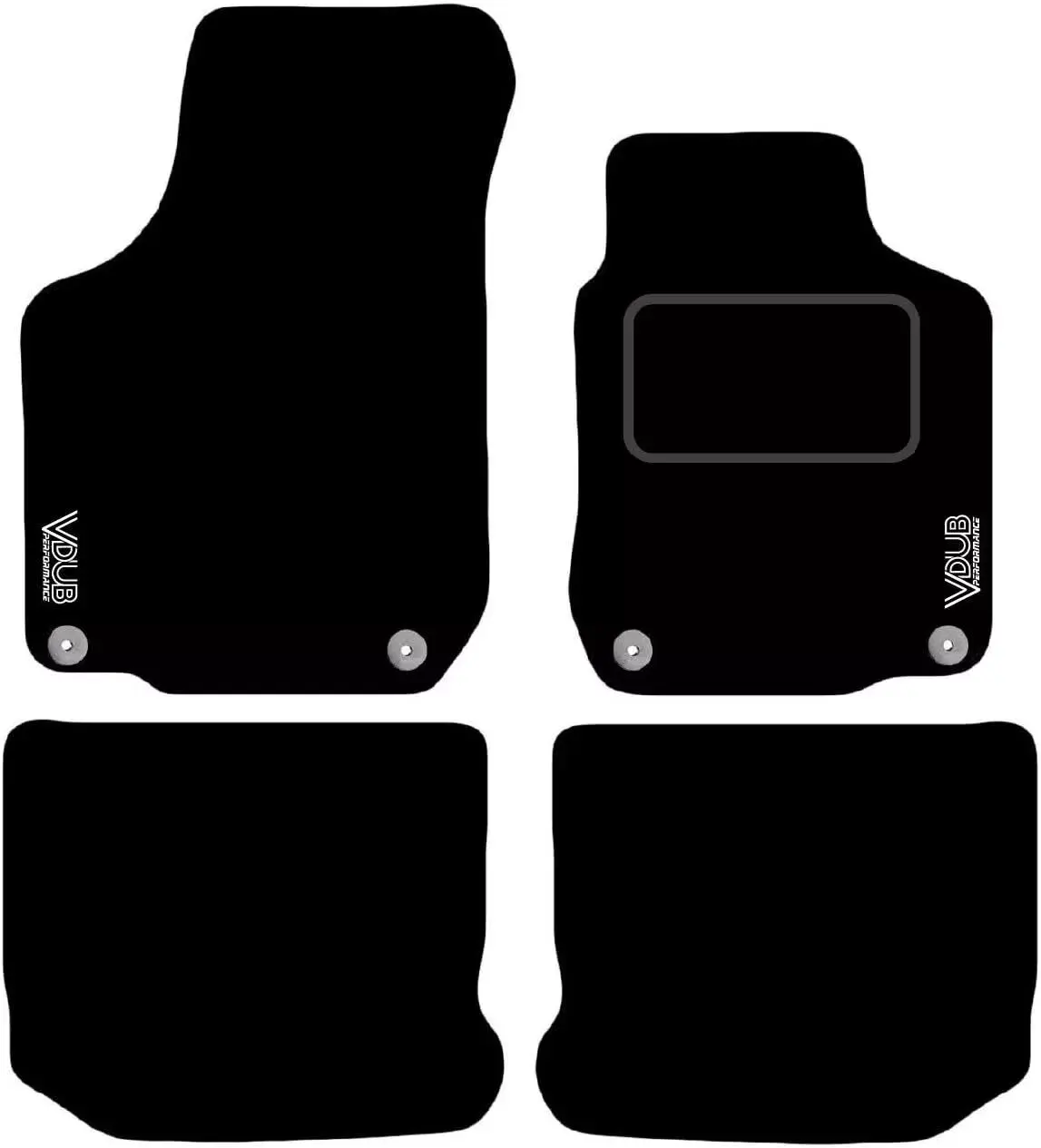 Carpet Car Mats to fit VW Golf MK4 1997-2004 VDUB Performance Logos
