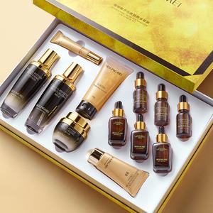 Peptide Carbamate Facial Light Beige Care 12-Piece Set- Moisturizing and Firming, A High-End Women's Gift Set, Suitable for Holiday Hifts, Containing Light Beige Care Ingredients Such As Peptides and Snail Secretions