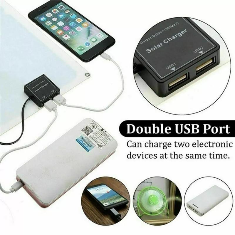 1000W Solar Panel Kit Controller 12V Battery Charger Dual USB Caravan Boat UK 5