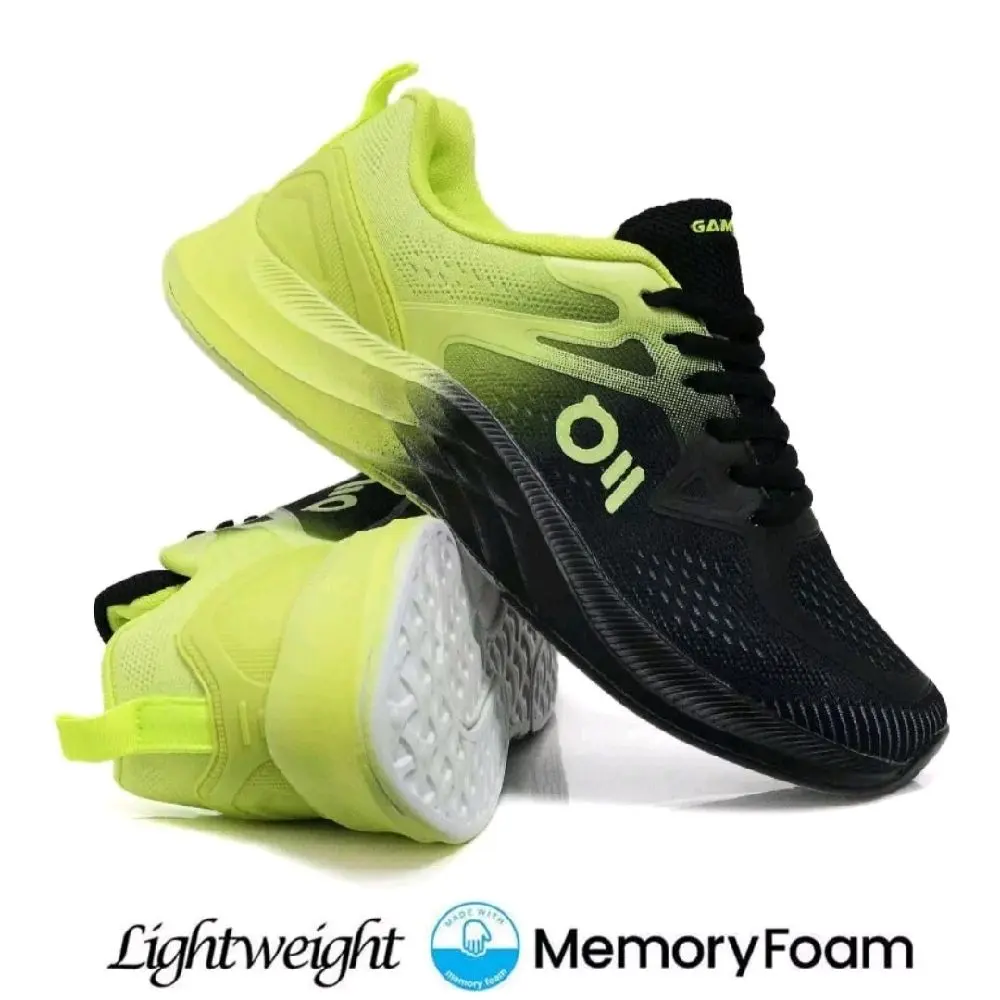 Mens Sports,gym,running,Lightweight Memory Foam Trainers, comfortable, multicoloured, breathable Runner Footwear Training Closed Athletic Sneaker Walking Shoes