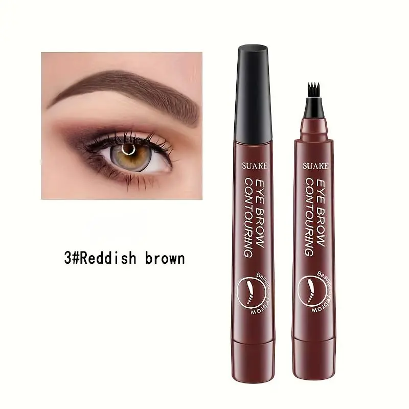 Waterproof 3D Liquid Eyebrow Pencil - Precision Contouring, Long-Lasting & Smudge-Proof, Sweat-Resistant for All Skin Types Makeup Cosmetic 6
