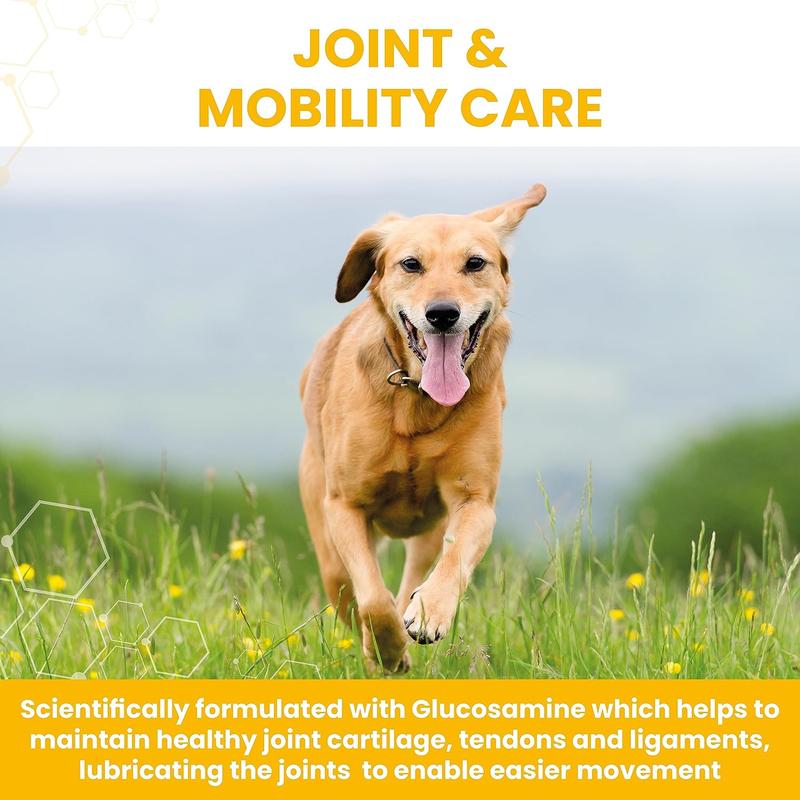 Vetzyme Flexible Joint Supplements for Dogs (90 Tablets) - Hip and Joint Care with Glucosamine, Tasty Chicken Flavour 3