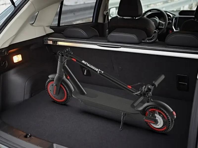 Electric Scooter, 10 Inch Electric Scooter Adult Electric Scooter, 30km Long Distance, 3 Speed ​​Modes, with APP Control, Dual Braking System, Dual Shock Absorption, Fast Charging Foldable Electric Scooter for Adults and Teenagers 4
