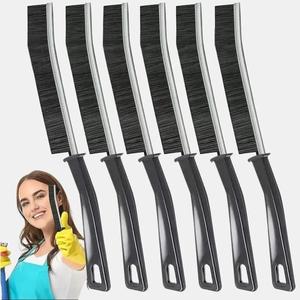 6 Pcs Crevice Cleaning Brush Hard Bristle Recess Household Gap Hand Tool UK Set