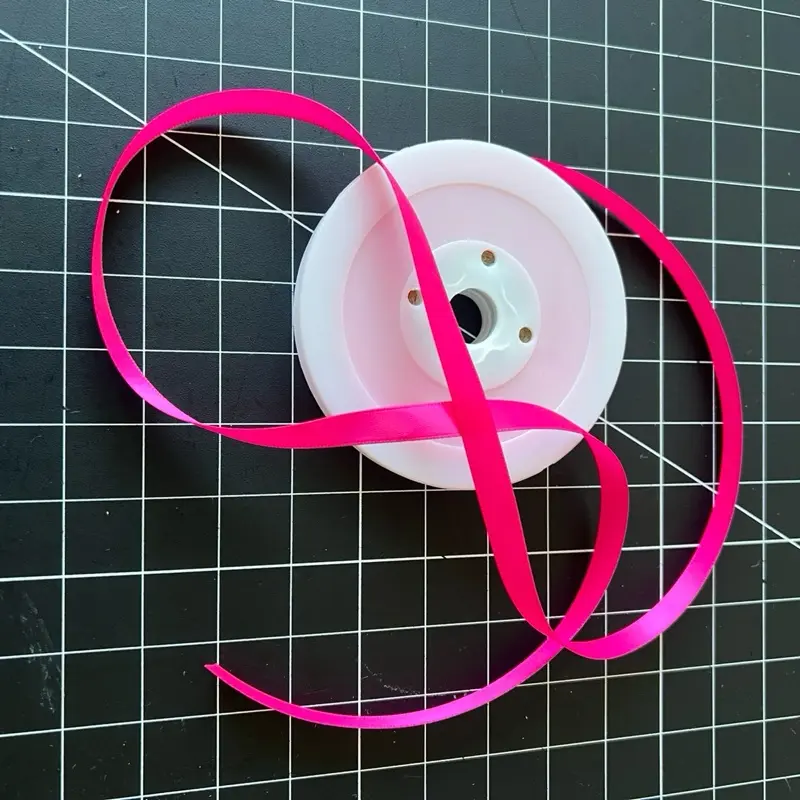 10mm Double-Sided Satin Ribbon – Fuschia Pink (Colour 34) - by the metre or 25m Reel – Free UK Delivery