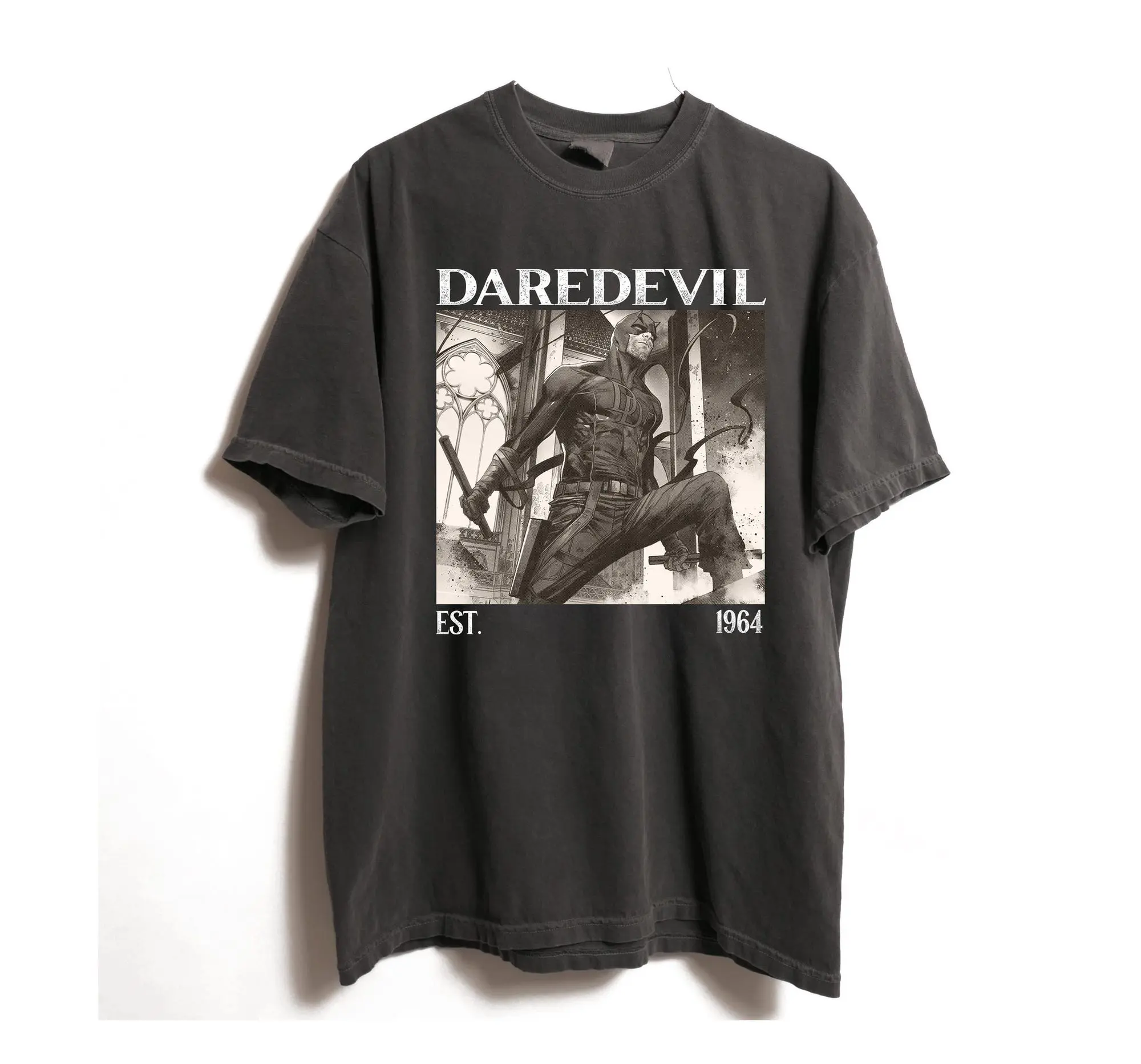 Daredevil Comic Shirt, Daredevil Shirt, Comic Fan Gifts, Vintage T-Shirt, Gift For Women And Man Unisex Tee Cotton Menswear