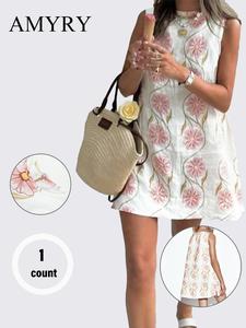 Women's Floral Print Tank Dress, Casual Sleeveless Dress for Summer, Ladies Clothes for Daily Wear, Womenswear, Bohemian Dress