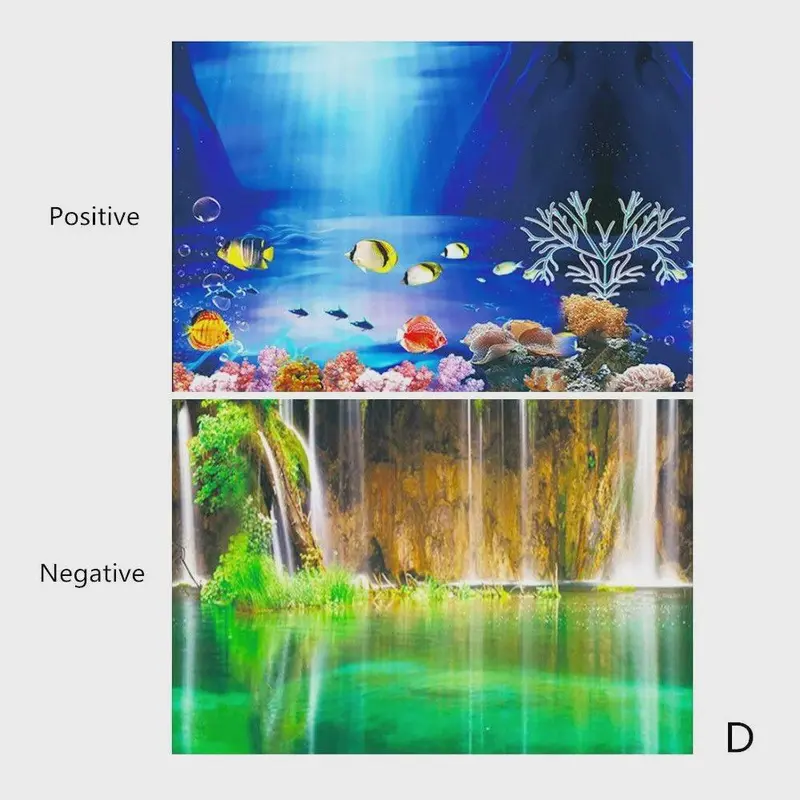Aquarium Background Decoration Sticker Fish Tank Landscape Sticker Background for Aquarium Ocean Plant Aquascape Painting 8