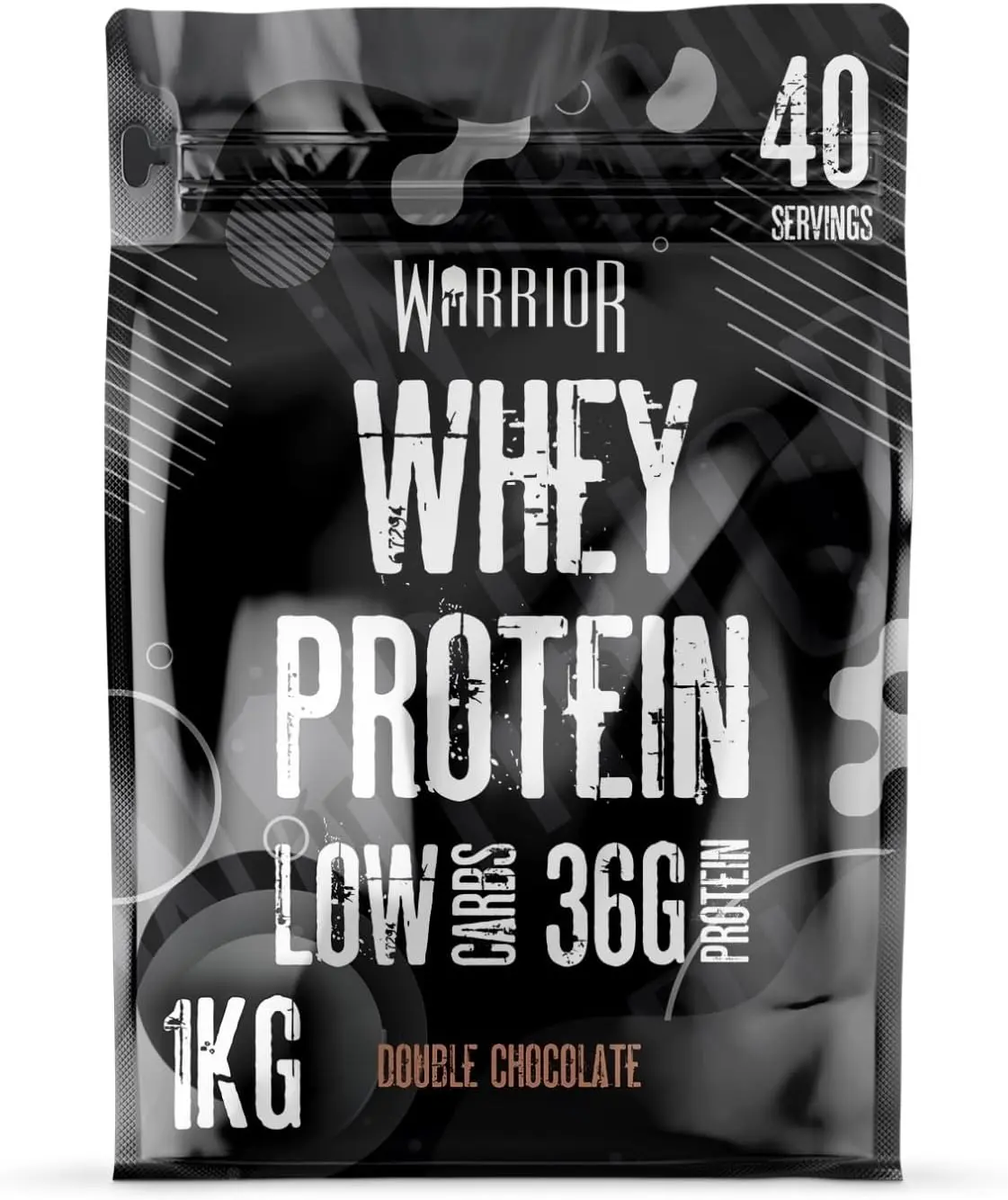 Warrior Whey Protein Powder – Up to 36g of Protein per Shake – Low Sugar & Carbs – GMP Certified (1kg)