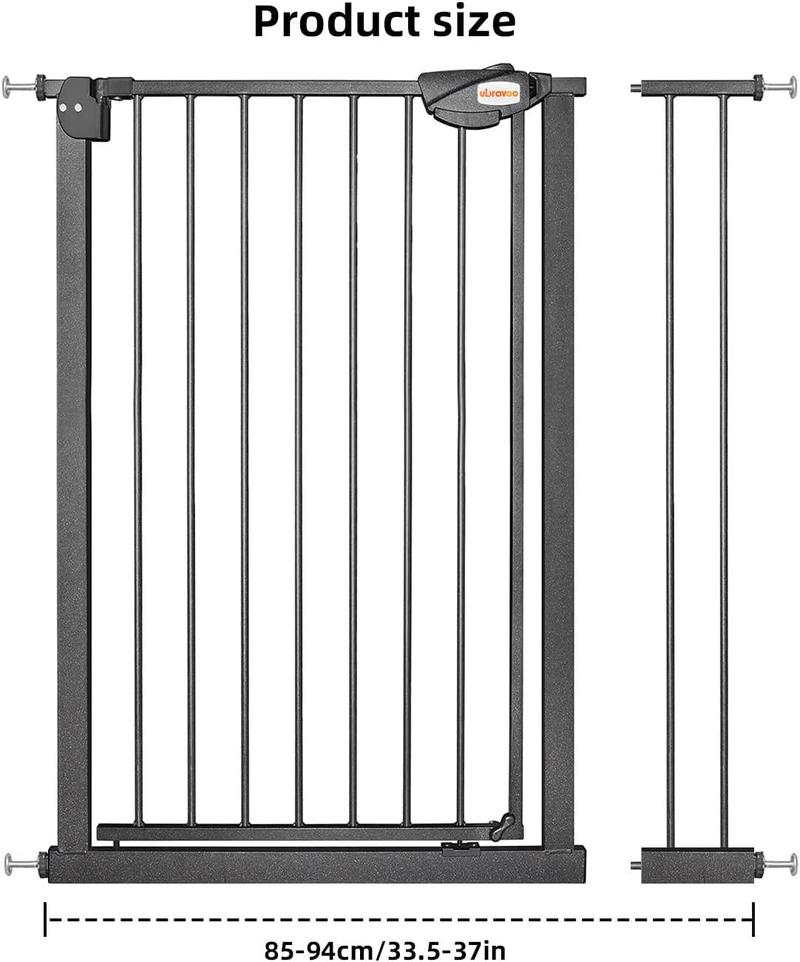 Product Introduction of Baby Gate for Doors and Stairs – 100cm Height, Safety Pet Gate with Automatic Closure & Triple Locking 23