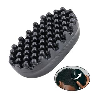 Portable Black Hair Curling Brush, Durable Rubber Hair Twist Comb, Professional Hair Styling Tools for Women & Men, Volumizer Brush, Volumizing Brush