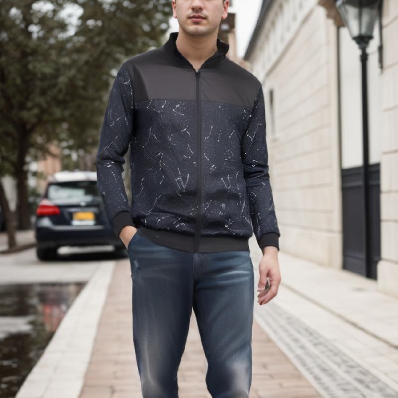 Product Introduction of 2024 Spring and Autumn New Baseball Collar Short Loose Solid Color Jacket Men's Business Casual Thin Coat Trend 11