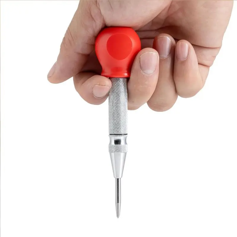 Metal Automatic Center Punch - 5 Inch Spring Loaded Center Punch Tool, Spring Loaded Window Punch